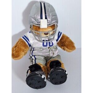 Dallas Cowboys Build A Bear 16" Plush Brown Football Stuffed Doll NFL Jersey